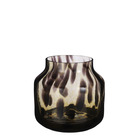 Mica decorations - vase en verre recyclé marron h19