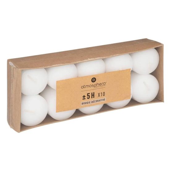 Lot de 10 bougies