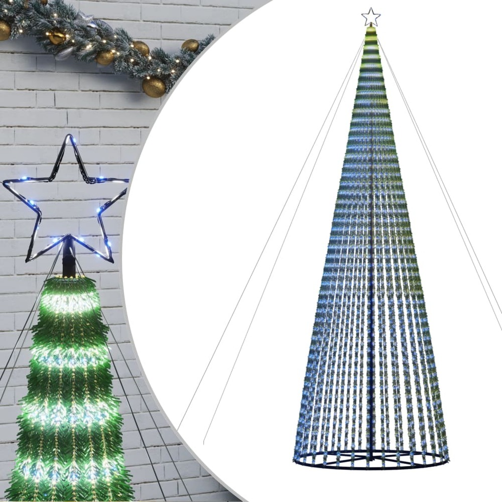 Sapin de noël à led 1544 led bleu 500 cm
