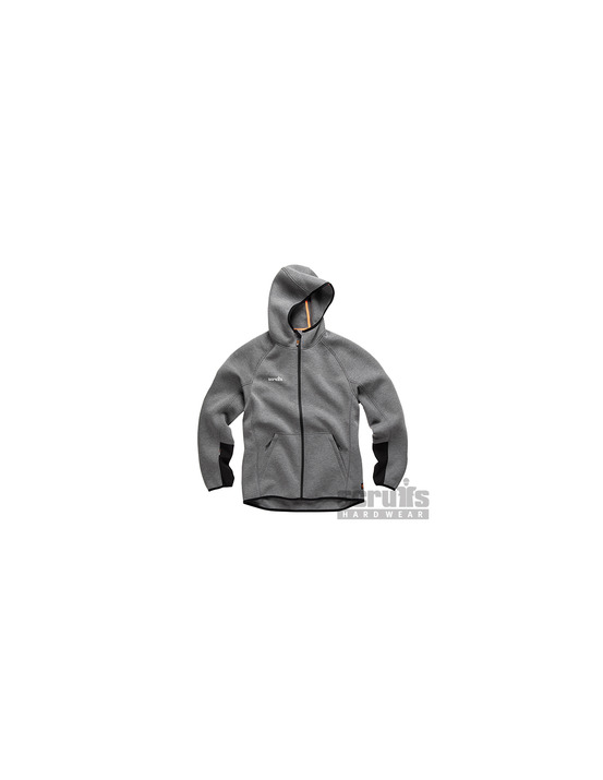 Scruffs - sweatshirt à capuche gris anthracite trade air-layer - taille l