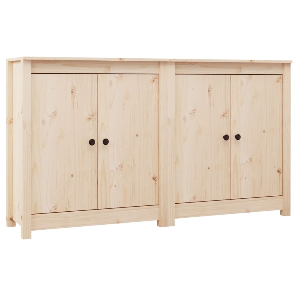 Buffet bahut commode armoire meuble de rangement organisateur cuisine salle de séjour salons lot de 2 70 x 35 x 80 cm bois ma