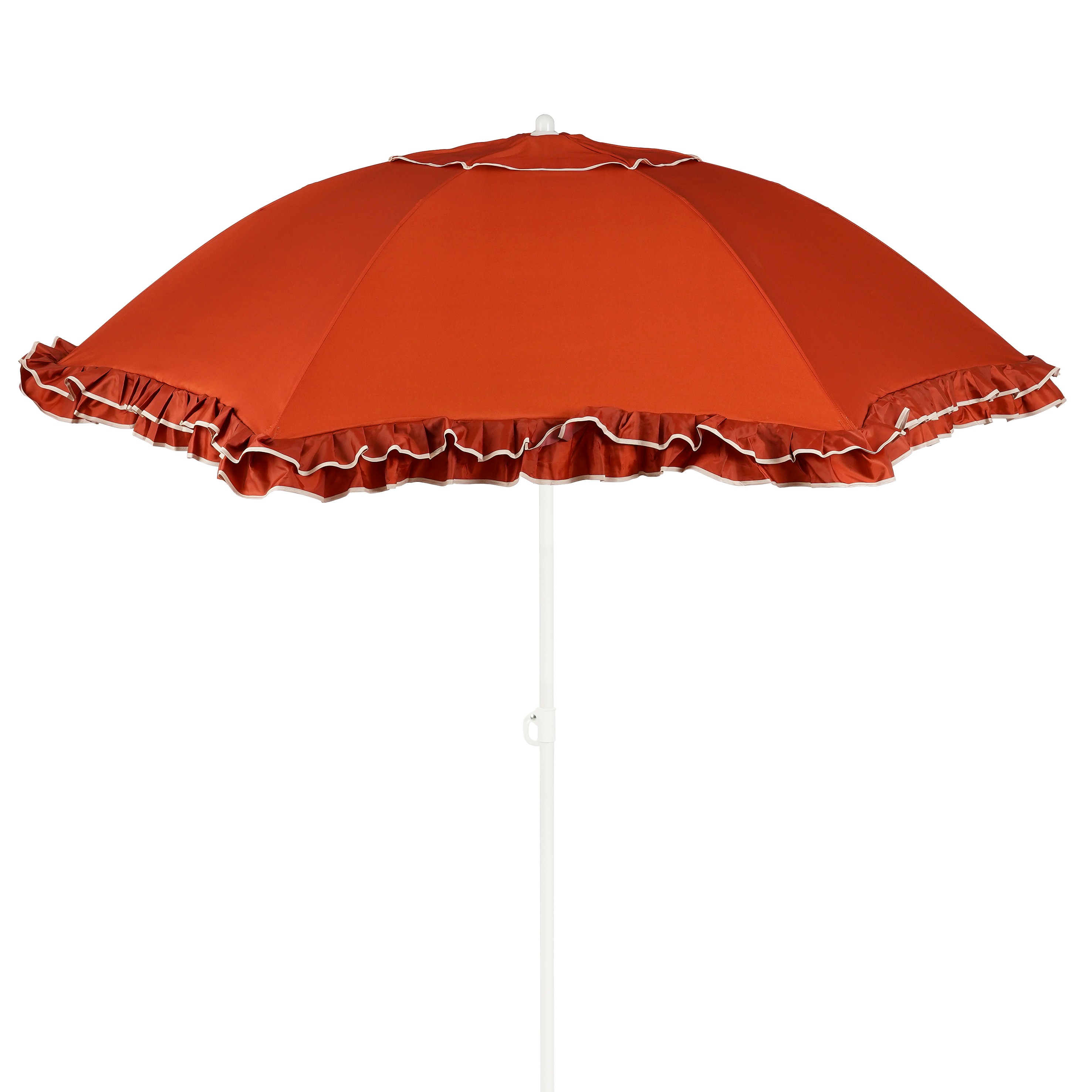 Mica decorations parasol inclinable à rayures - protection solaire 238 x ø195 cm - parasol plage jardin ou balcon - polyester,