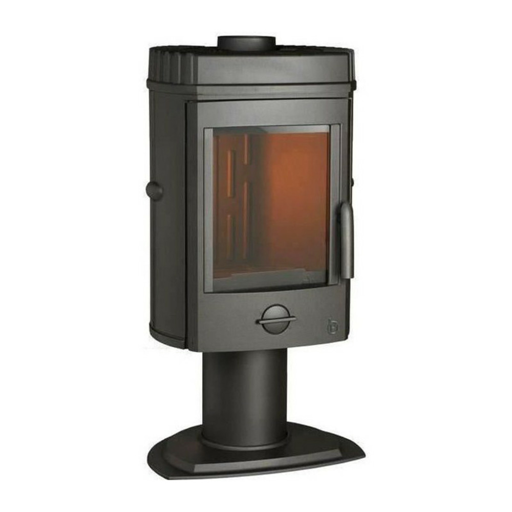 Poele a bois invicta mesnil - puissance optimale 8 kw - max: 12kw- bûches 34 cm max - fonte - fabriqué en france - ecodesign