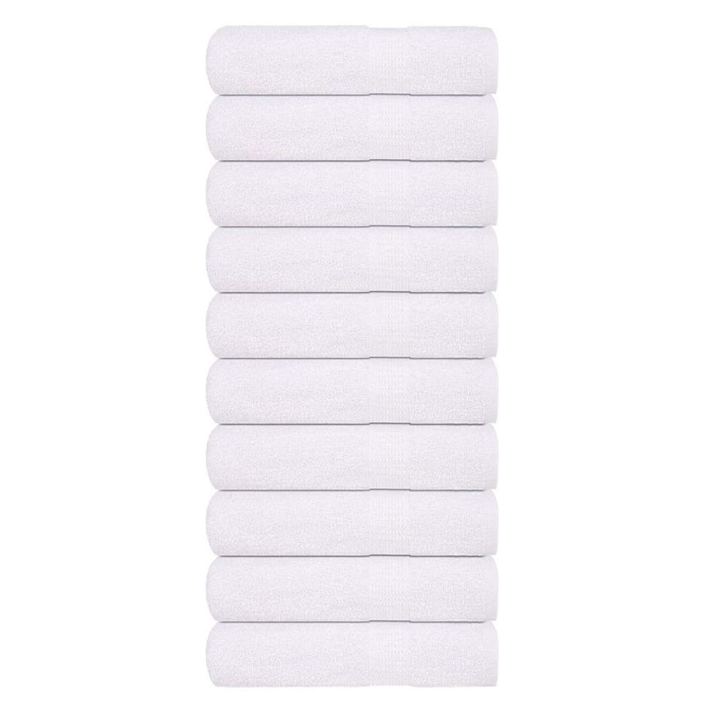 Serviettes de bain frogn 10 pcs blanc 100x150 cm 360 g/m²