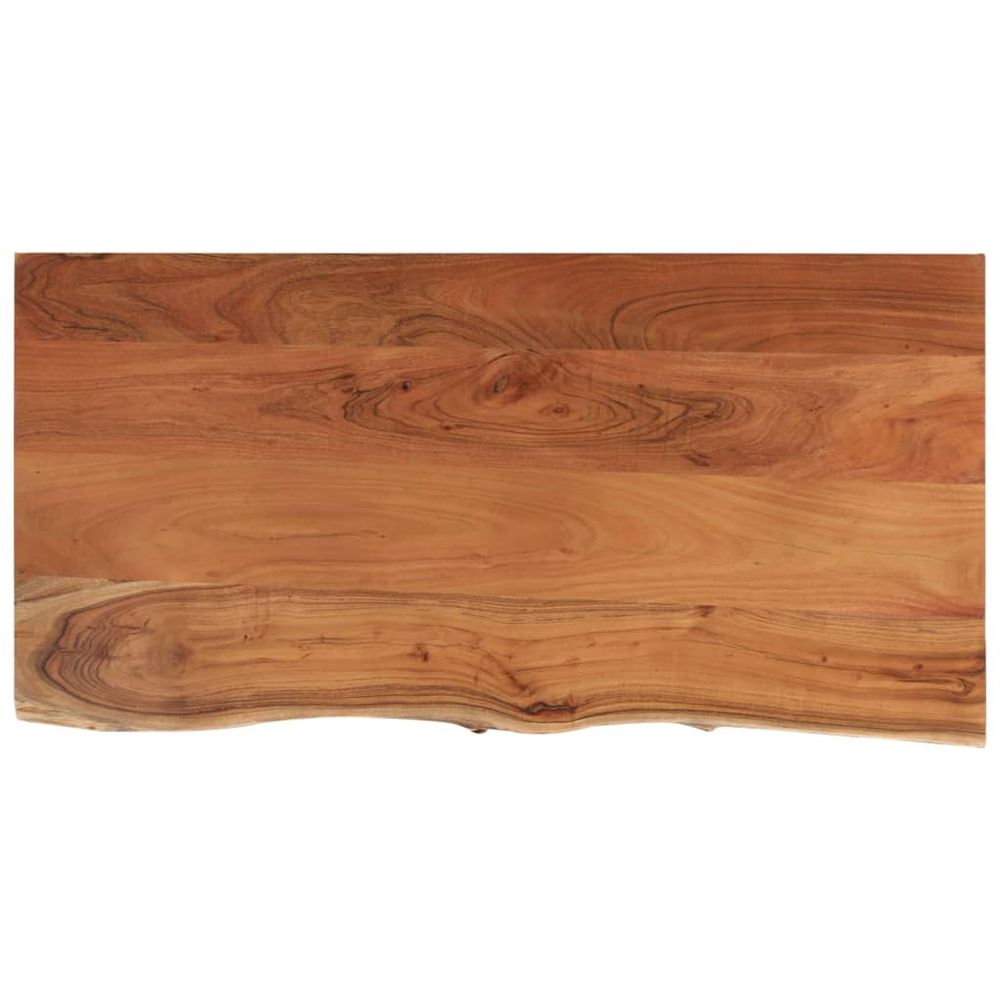Dessus de table 80x40x2,5 cm rectangulaire bois massif acacia