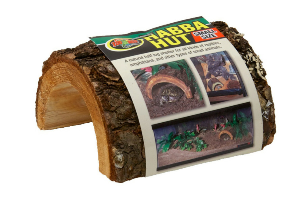 Habba hut - cachette en bois de sapin - small 9 x 7 cm - décor pour reptiles