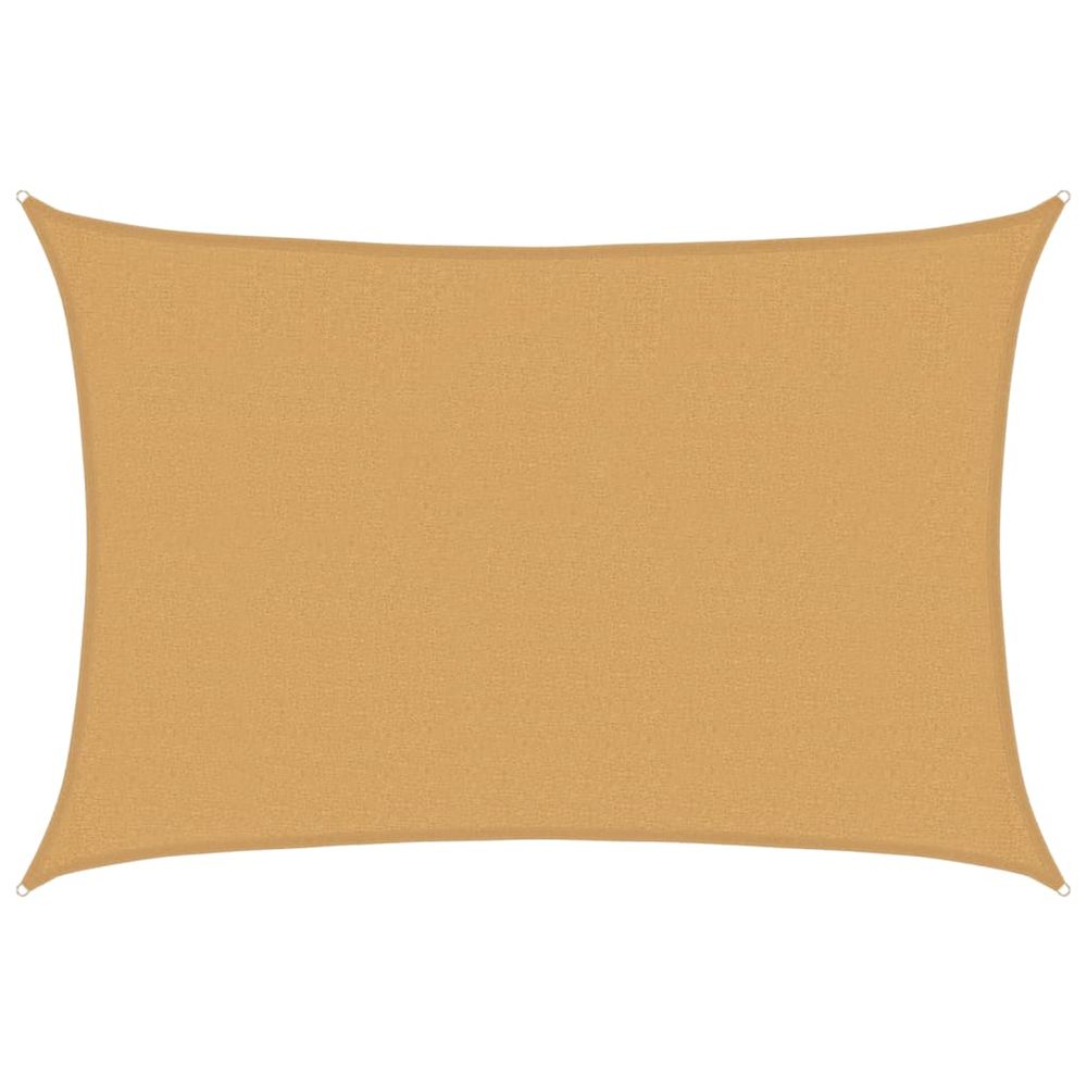 Voile d'ombrage 160 g/m² rectangulaire sable 2,5x3,5m pehd
