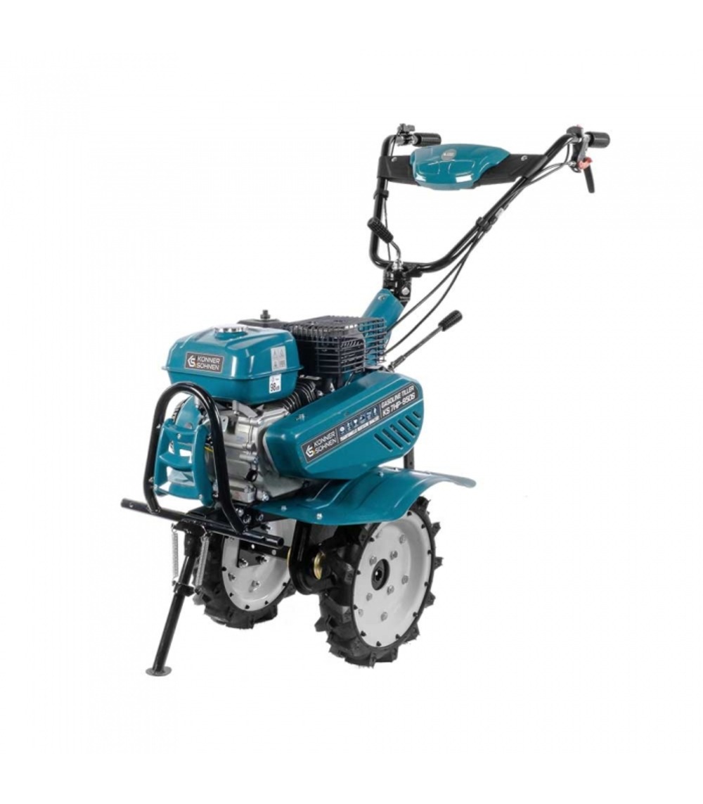 Motoculteur thermique 212 cc 7 cv, largeur de travail de 108 cm, fraises et roues - ks 7hp-950s