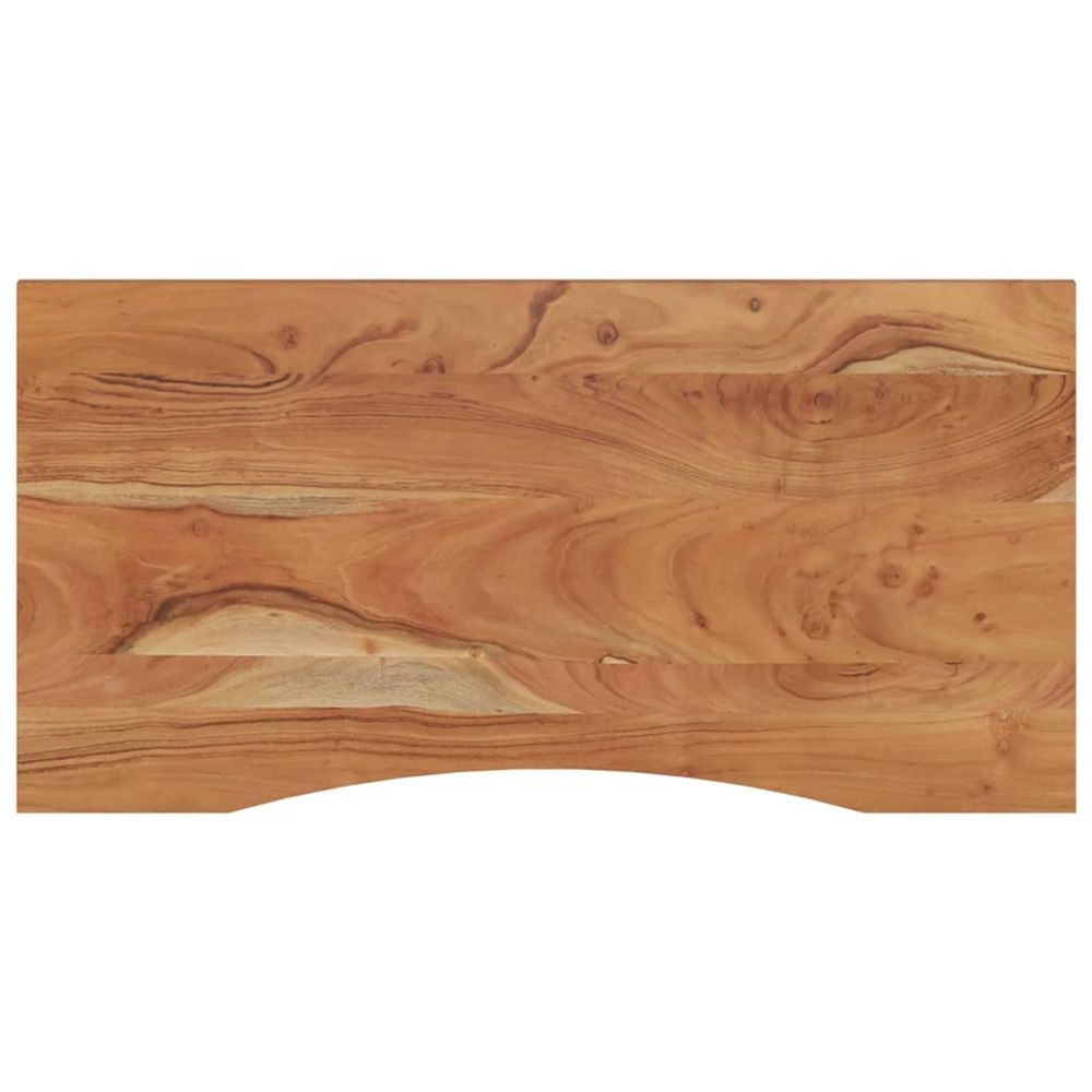 Dessus de bureau 120x60x2,5 cm rectangulaire bois massif acacia