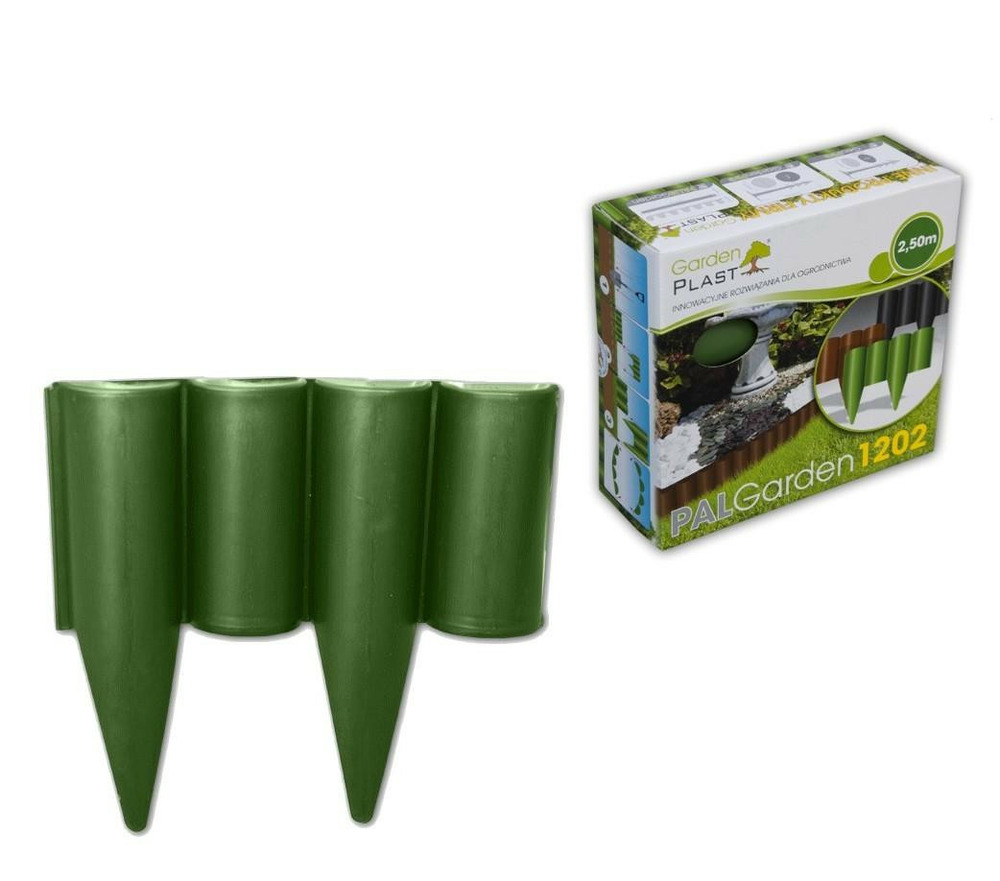 Bordure de jardin verte palgarden longueur 2.5 m hauteur 22.5 cm