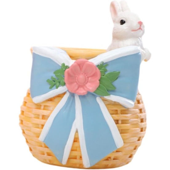 Pot de fleurs en résine boucle design