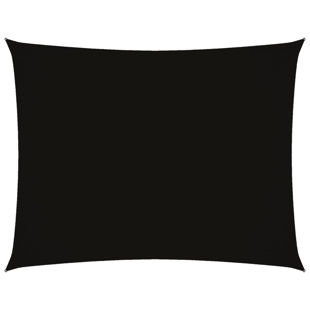 Voile de parasol tissu oxford rectangulaire 2,5x3,5 m noir