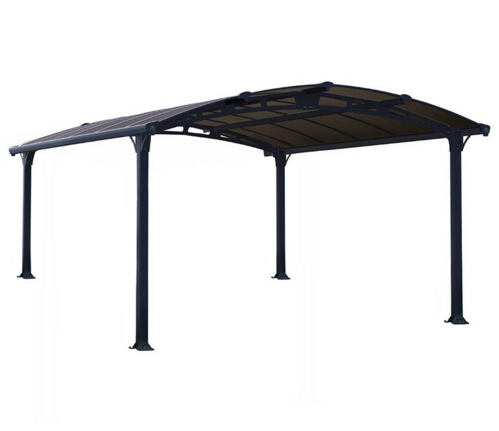 Gazebo de jardin 502x359cm gris anthracite - 705534