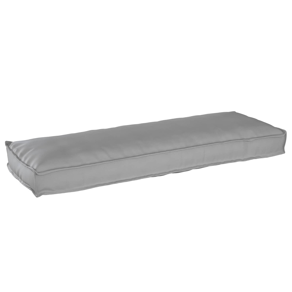 Coussin gris 120 x 40 x 8 cm tissu oxford