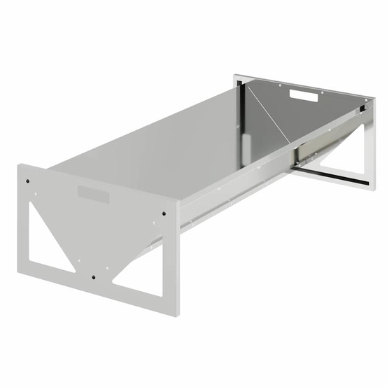 Trough d'alimentation pour le bétail argent 108 x 50 x 28 cm