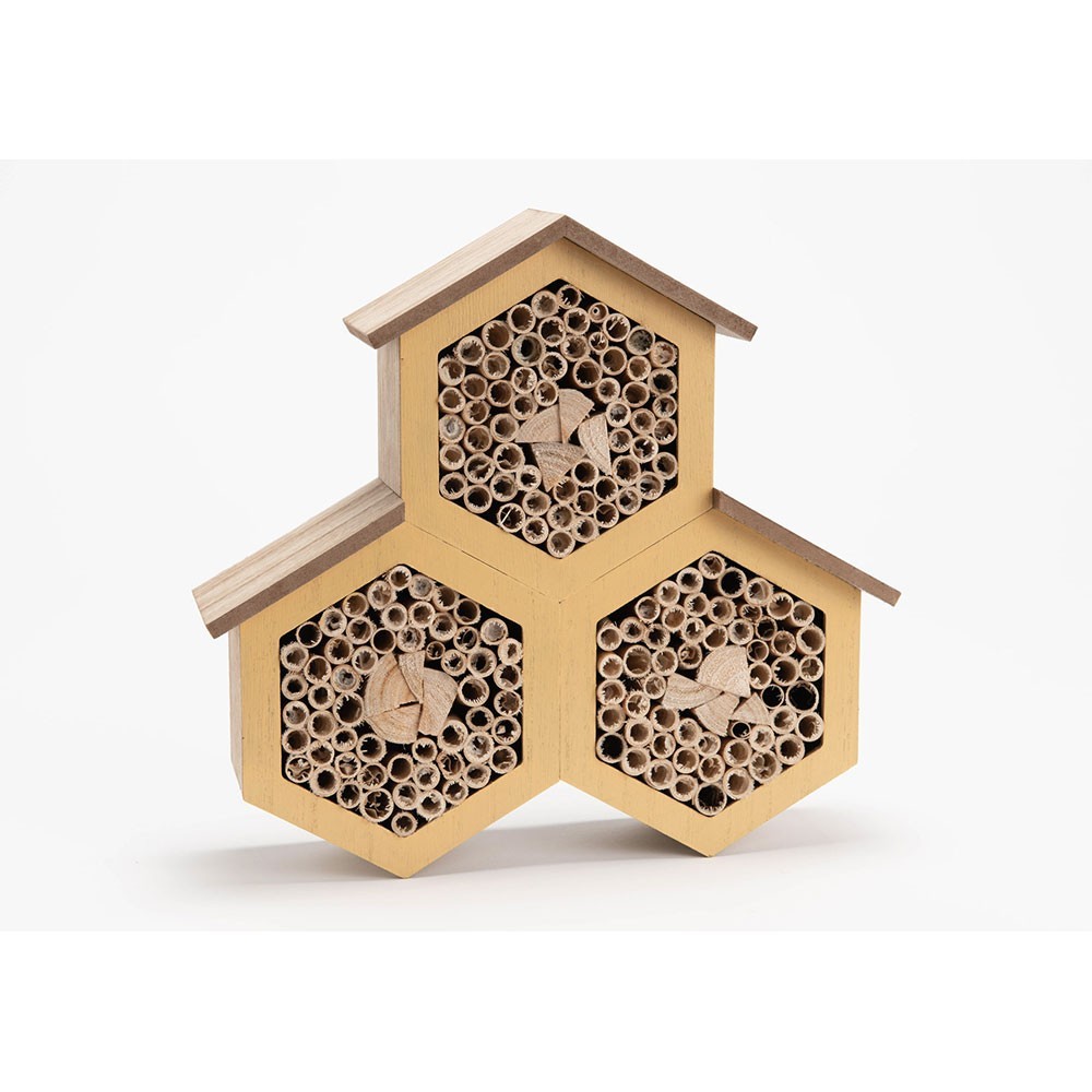 Décoration en forme de ruche en bois bonheur