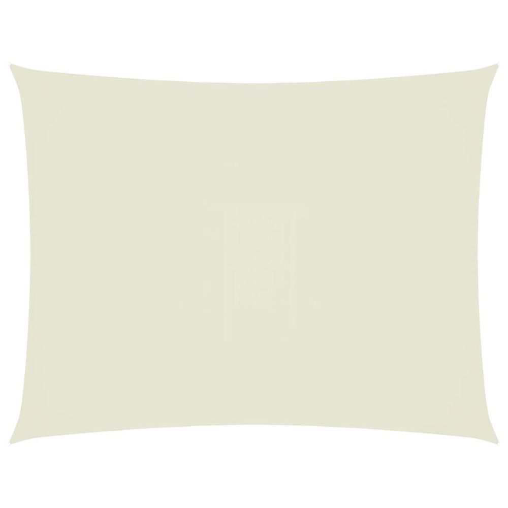 Voile de parasol tissu oxford rectangulaire 4x5 m crème