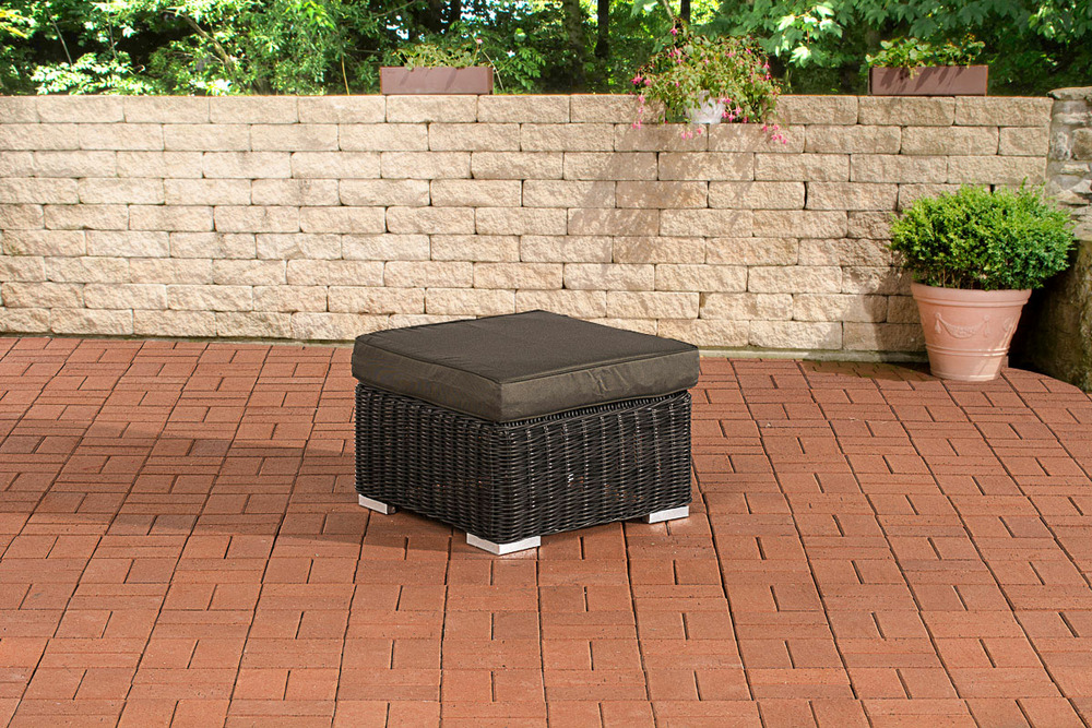 Tabouret bilbao / madère anthracite