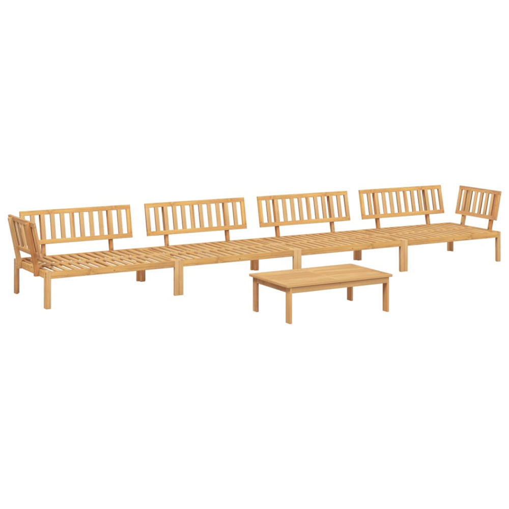 Salon palette de jardin 5 pcs bois d'acacia massif