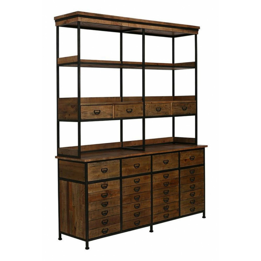 Buffet complet bois marron - manufacture interior's