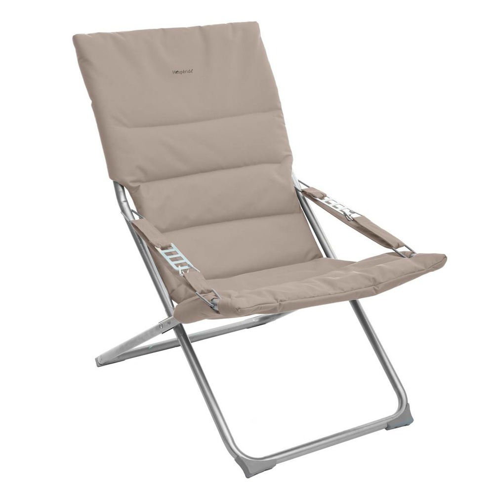 Fauteuil relax de jardin milos taupe
