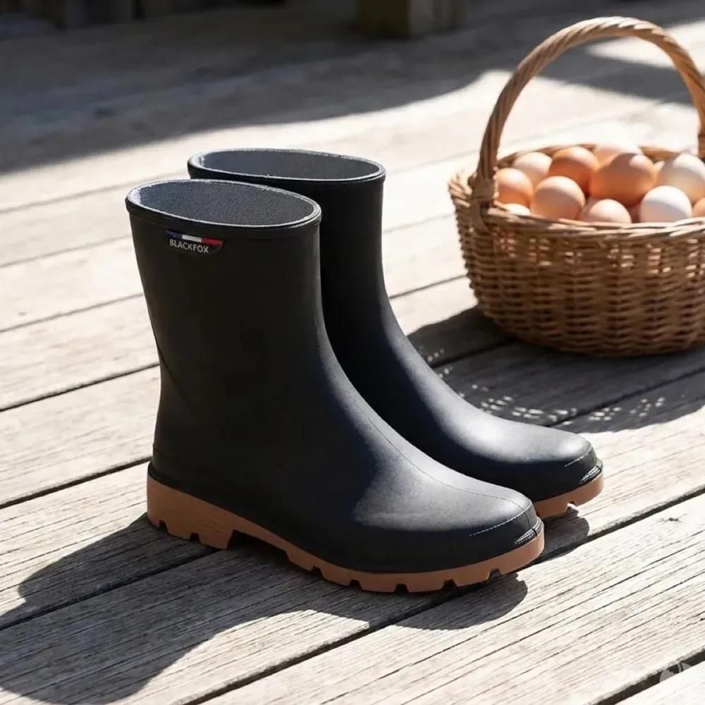 Bottines dordogne marron en caoutchouc synthétique - black fox