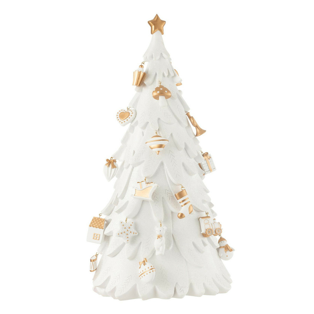Sapin de noël déco zane 63cm blanc