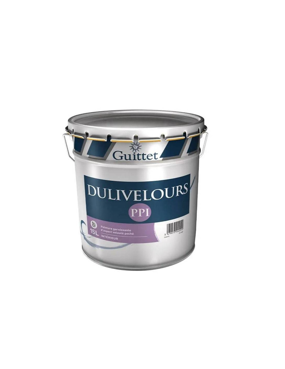 Peinture guittet dulivelours acrylique blanc 15l - guittet