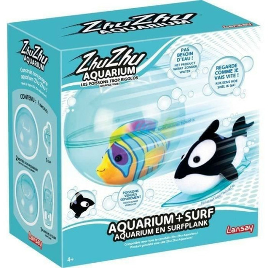 Univers miniature - lansay - 51001 - zhu zhu aquarium : aquarium + surf