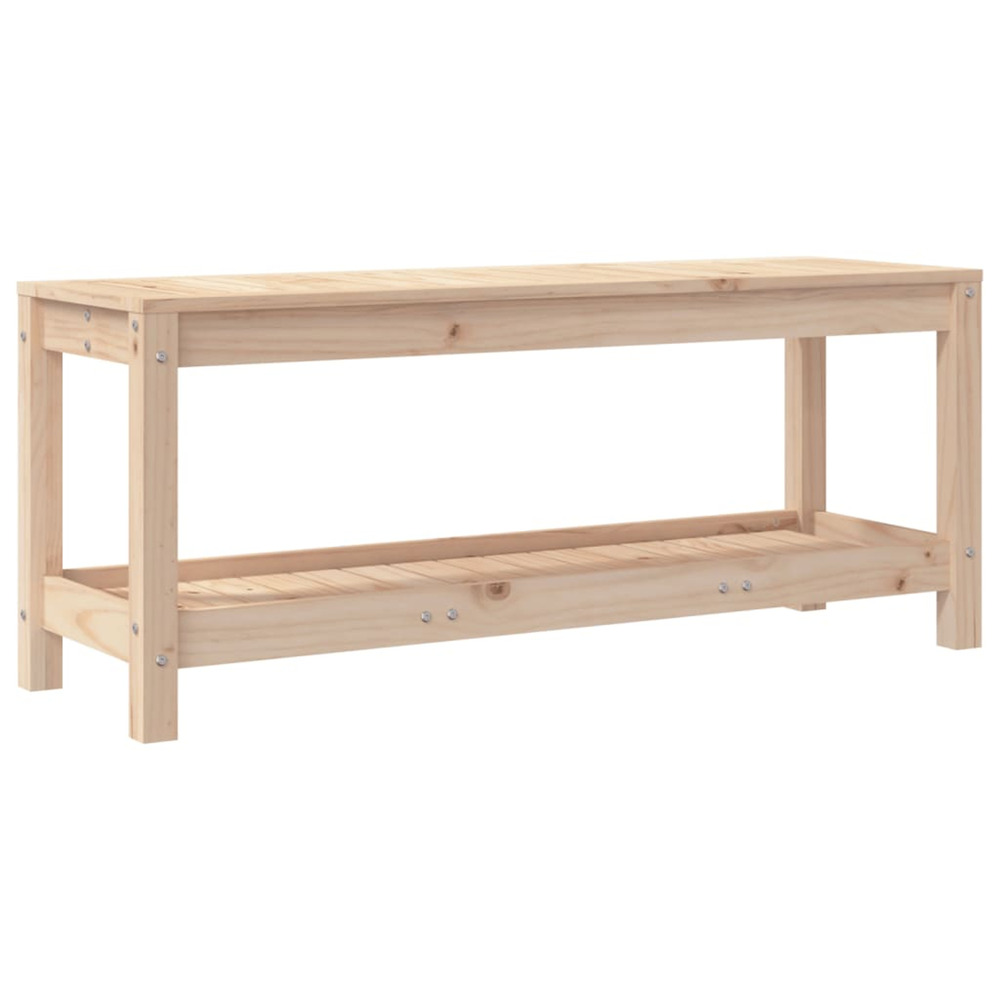 Banc de jardin 108x35x45 cm bois massif de pin