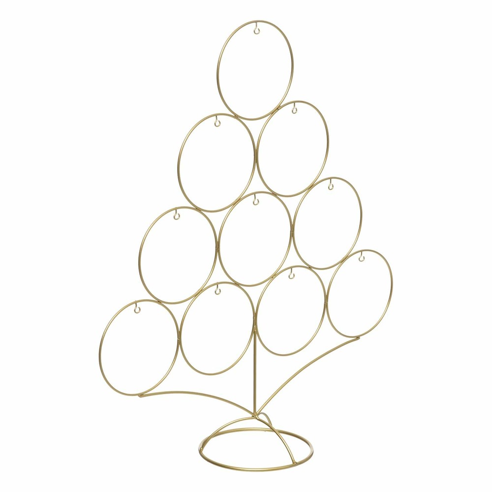 Sapin en métal - h 46 cm - doré