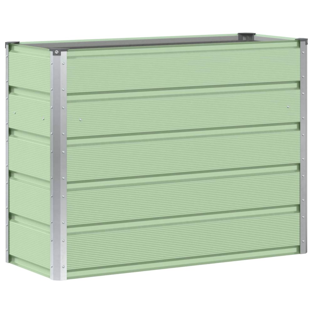 Jardinière vert 100 x 40 x 75 cm acier
