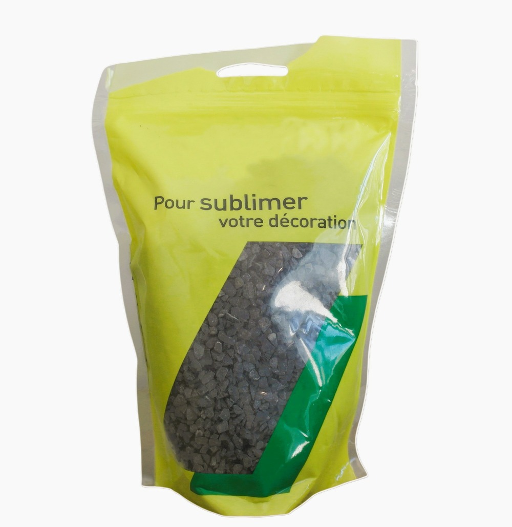 Gravillon noir marbre 4/6 en berlingot de 1 KG