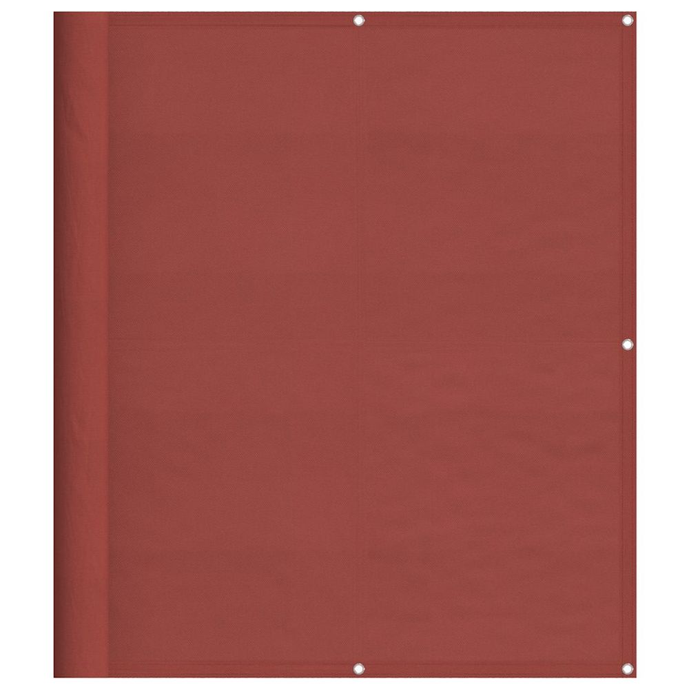 Paravent de balcon couleur terre cuite 120x700cm 100% polyester