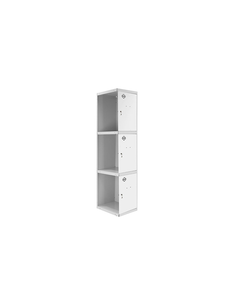Casier-armoire simonlocker prof.dism.3 porte 1/3 400 adi gr/bl gris/blanc 1800x400x500 - simonrack