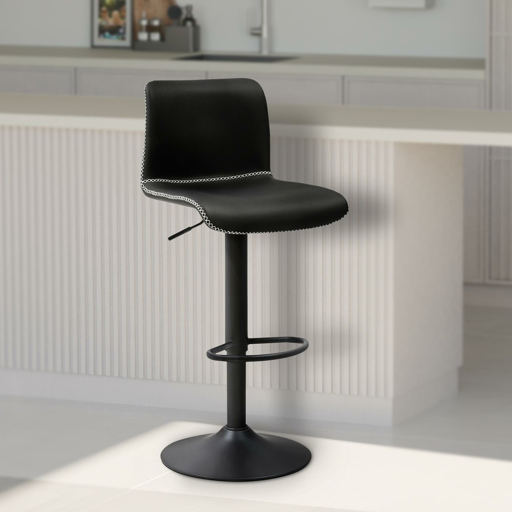 Tabouret de bar henchy simili cuir