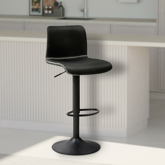 Tabouret de bar henchy simili cuir