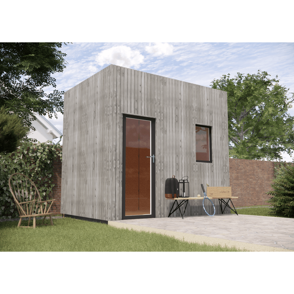 Studio de jardin re2020 en bois 3,3 x 2,4 x 3,2 m / isolation re2020