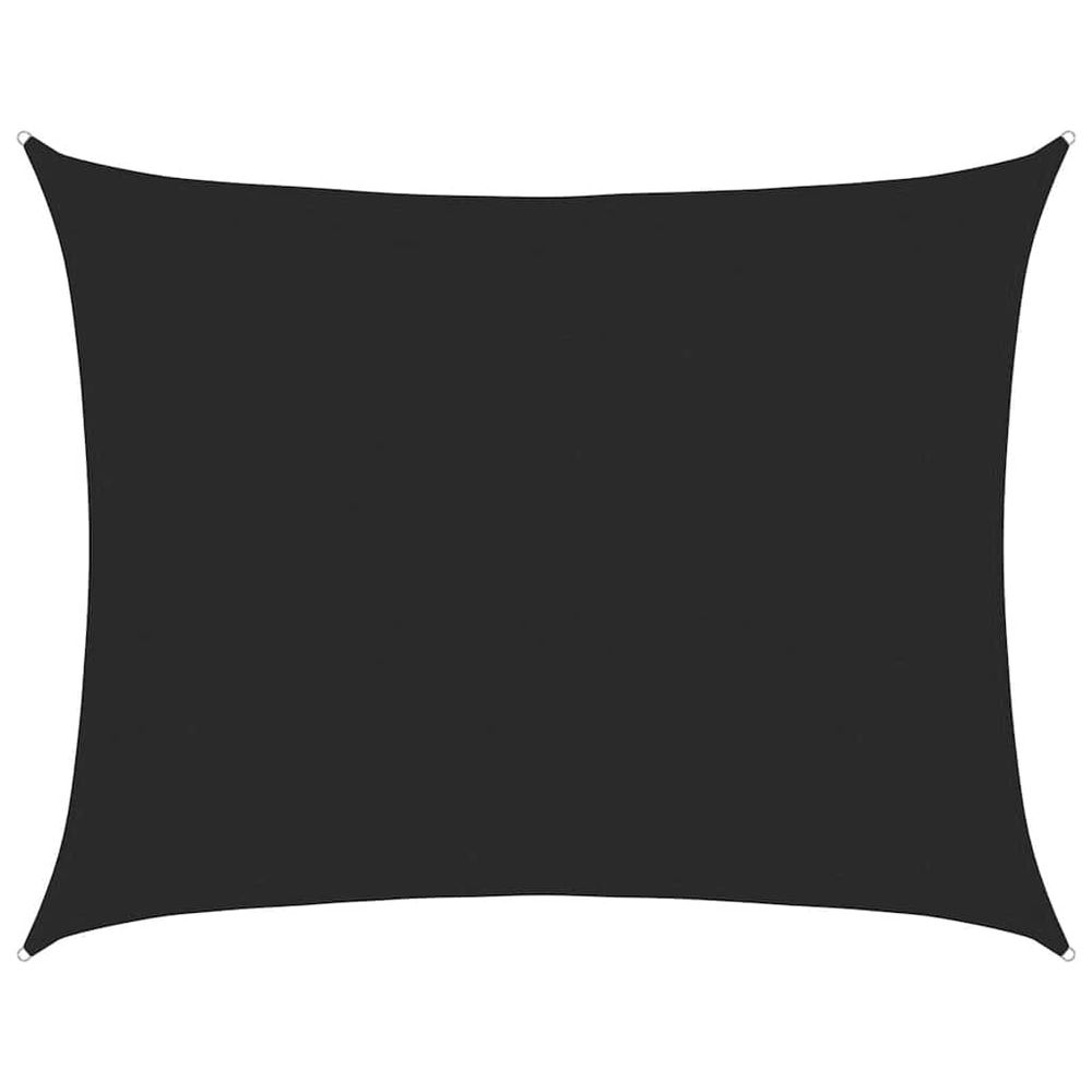 Voile d'ombrage 160 g/m² noir 6x7 m pehd