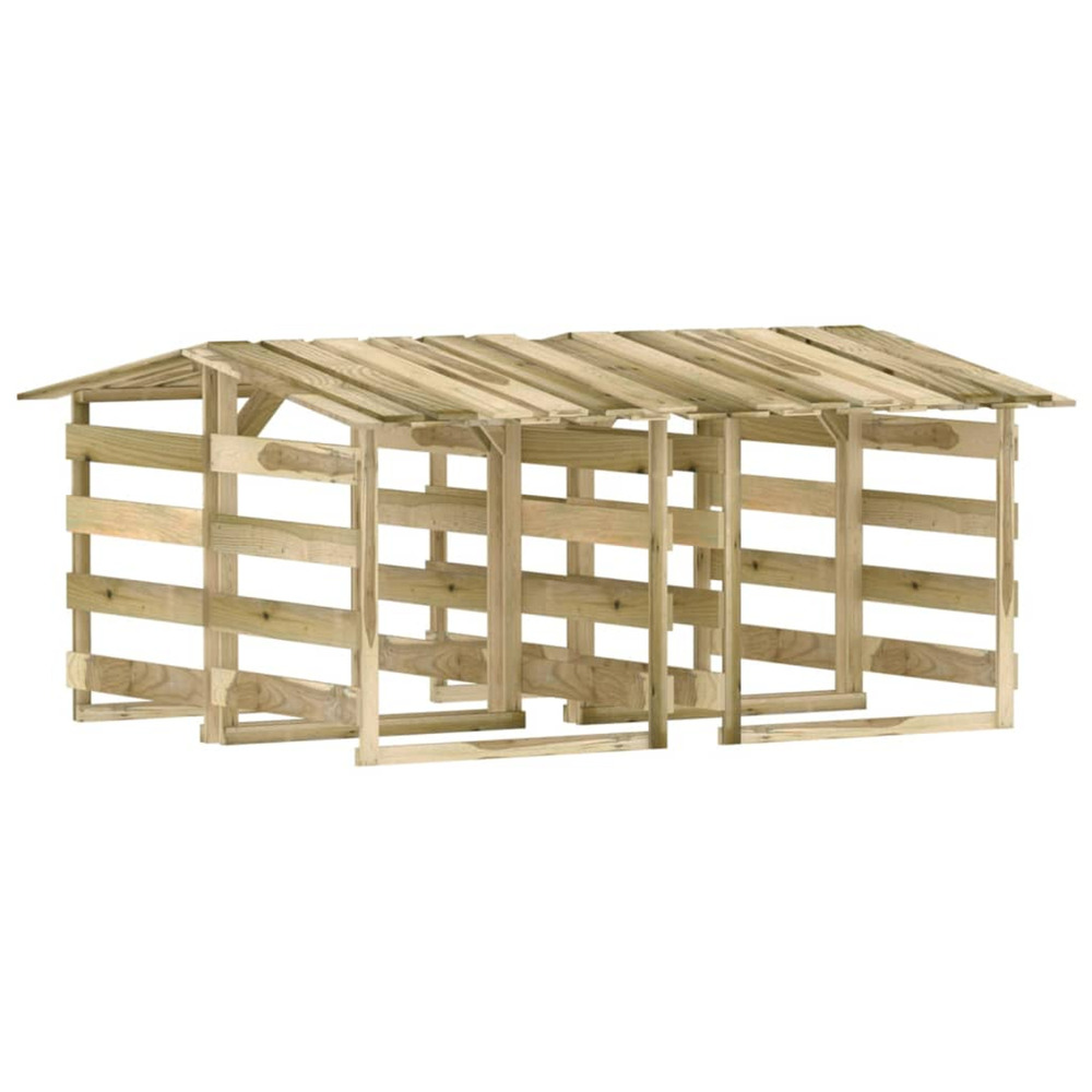 Pergolas avec toits 4 pcs 100x90x100 cm bois de pin imprégné