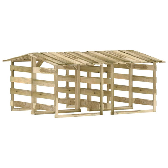 Pergolas avec toits 4 pcs 100x90x100 cm bois de pin imprégné