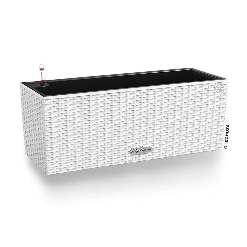 Jardinière d'extérieur balconera cottage 50 all-in-one blanc