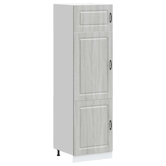 Armoire de cuisine kalmar sonoma gris bois d'ingénierie