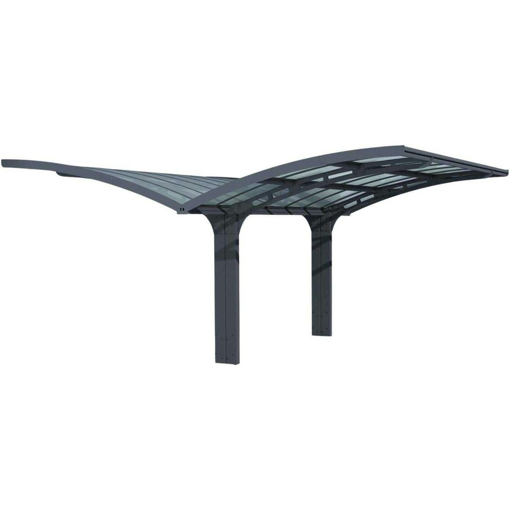 Carport en aluminium et polycarbonate arizona breeze 4. 95 x 5. 78 m