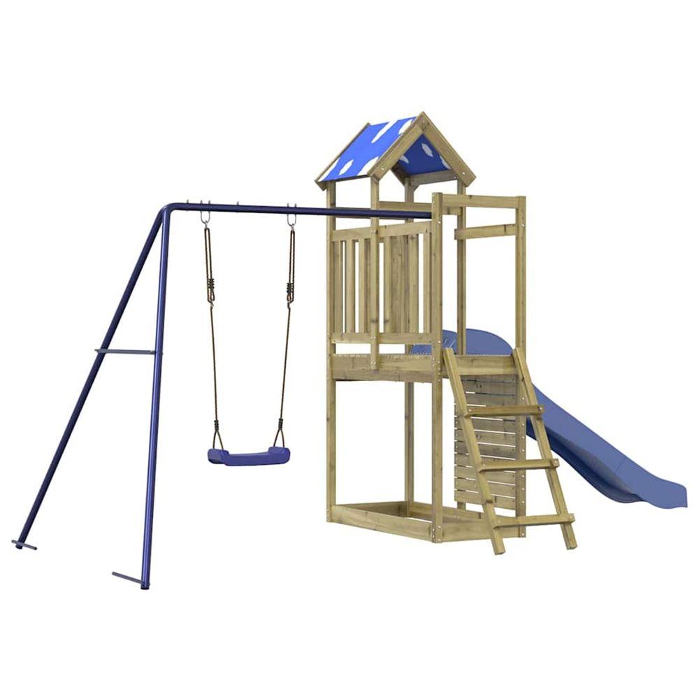 Aire de jeux d'extérieur bois de pin imprégné