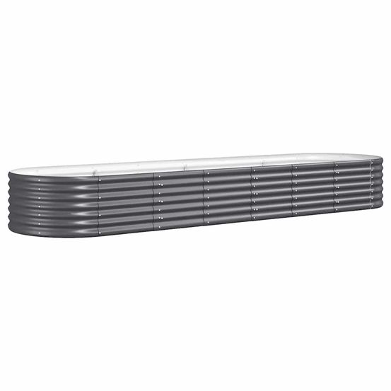 Lit surélevé de jardin acier galvanisé anthracite
