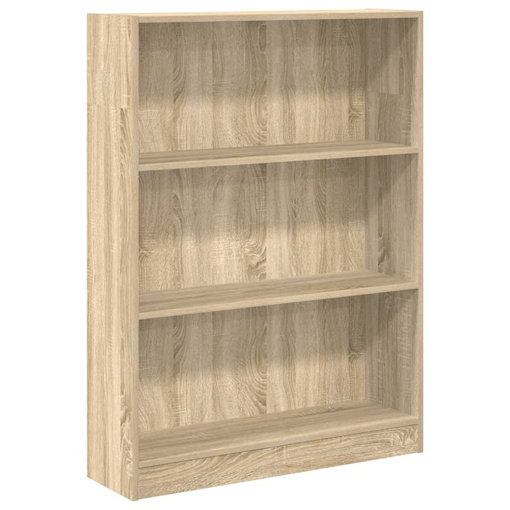 Bibliothèque chêne sonoma 80x24x109 cm bois d'ingénierie