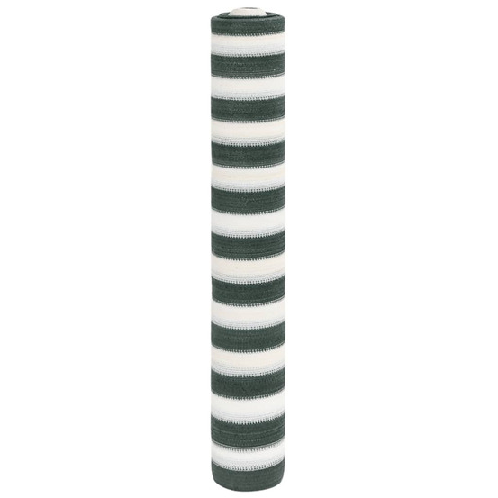 Filet brise-vue vert et blanc 2x10 m pehd 75 g/m²