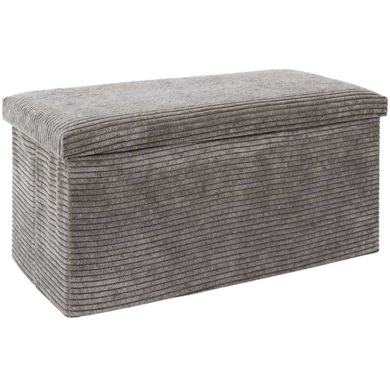 Coffre banc pliable en velours côtelé scott