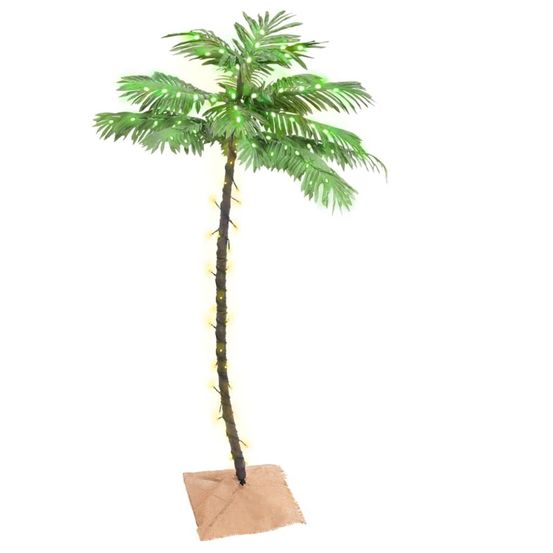 Palmier à led 88 led blanc chaud 150 cm